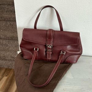 Vintage Coach Purse -Burgundy